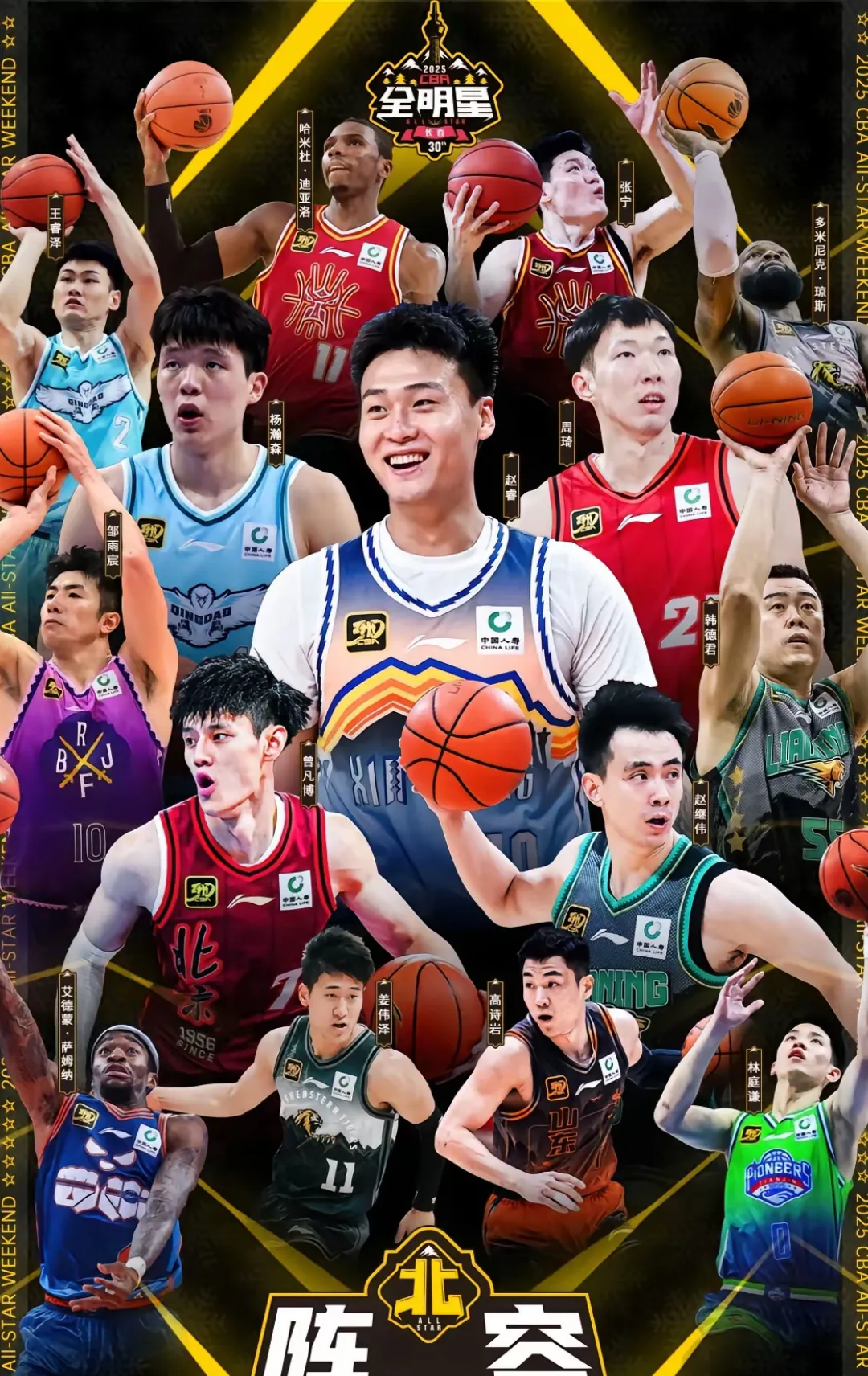 全明星篮球联赛选手名单揭晓